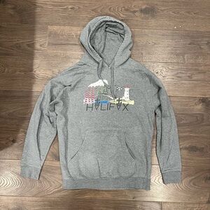 Gray M/L Halifax Graphic Hoodie